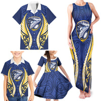 Bay of Plenty 2026 Rugby Custom Family Matching Tank Maxi Dress and Hawaiian Shirt NZ Maori Silver Fern