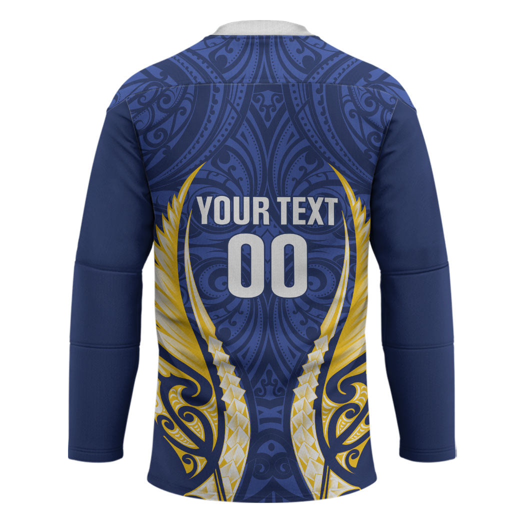 Bay of Plenty 2026 Rugby Custom Hockey Jersey NZ Maori Silver Fern LT14 - Polynesian Pride