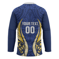 Bay of Plenty 2026 Rugby Custom Hockey Jersey NZ Maori Silver Fern LT14 - Polynesian Pride