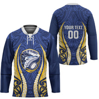 Bay of Plenty 2026 Rugby Custom Hockey Jersey NZ Maori Silver Fern LT14 - Polynesian Pride