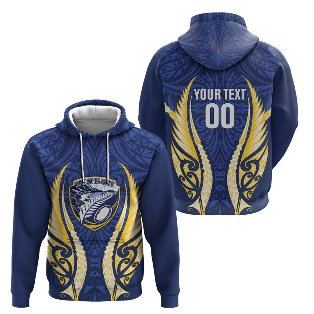 Bay of Plenty 2026 Rugby Custom Hoodie NZ Maori Silver Fern LT14 - Polynesian Pride