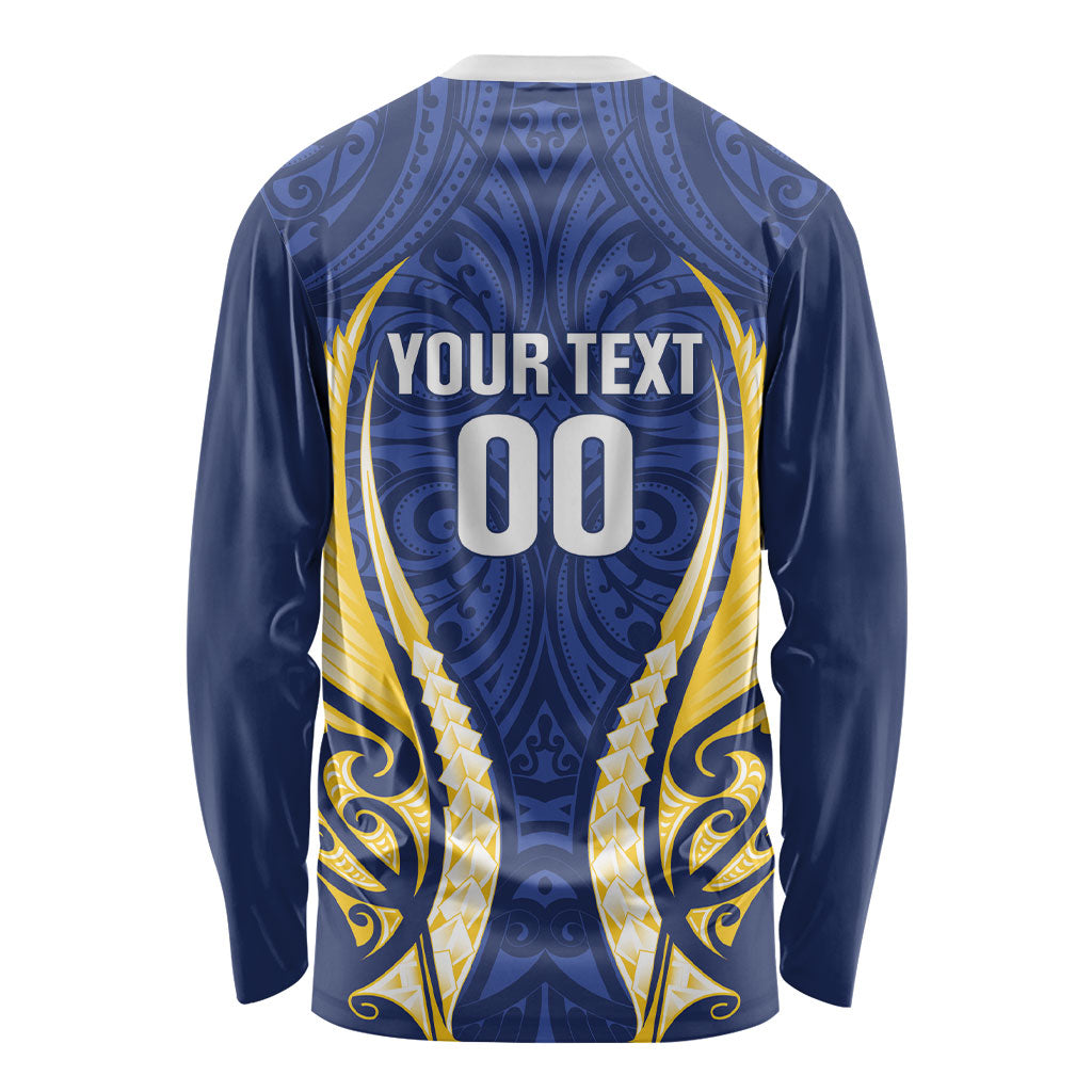 Bay of Plenty 2026 Rugby Custom Long Sleeve Shirt NZ Maori Silver Fern LT14 - Polynesian Pride