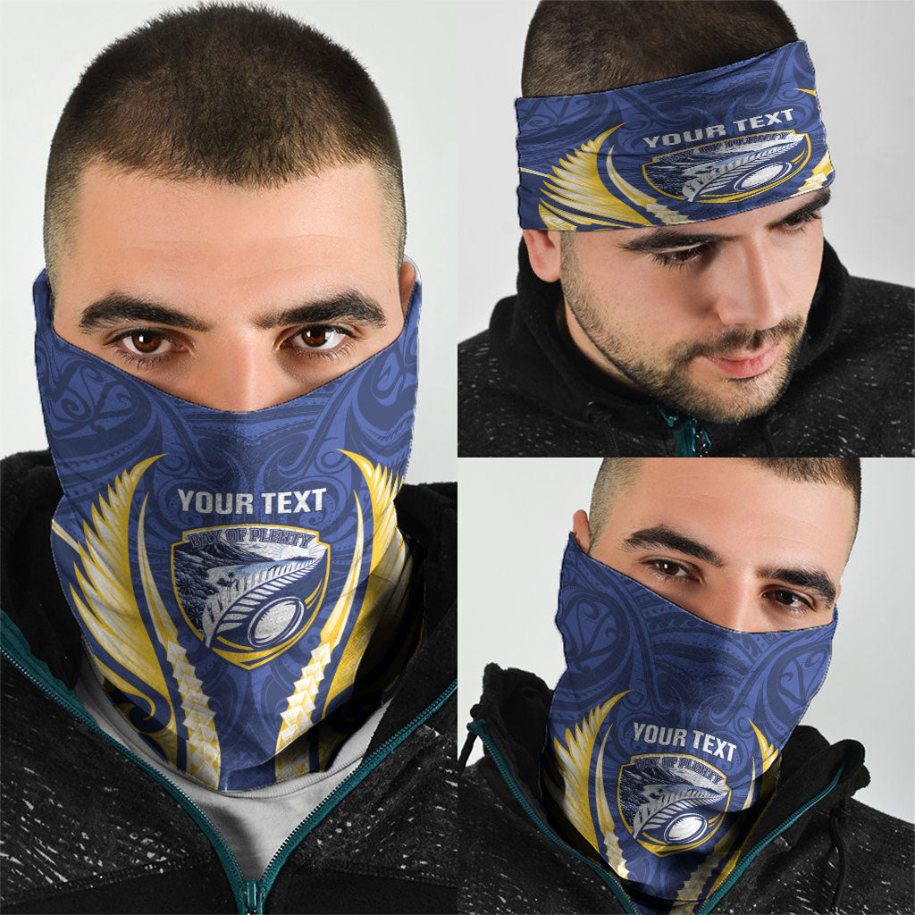 Bay of Plenty 2026 Rugby Custom Neck Gaiter NZ Maori Silver Fern