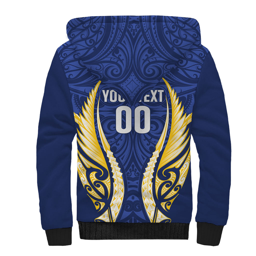Bay of Plenty 2026 Rugby Custom Sherpa Hoodie NZ Maori Silver Fern