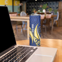 Bay of Plenty 2026 Rugby Custom Skinny Tumbler NZ Maori Silver Fern