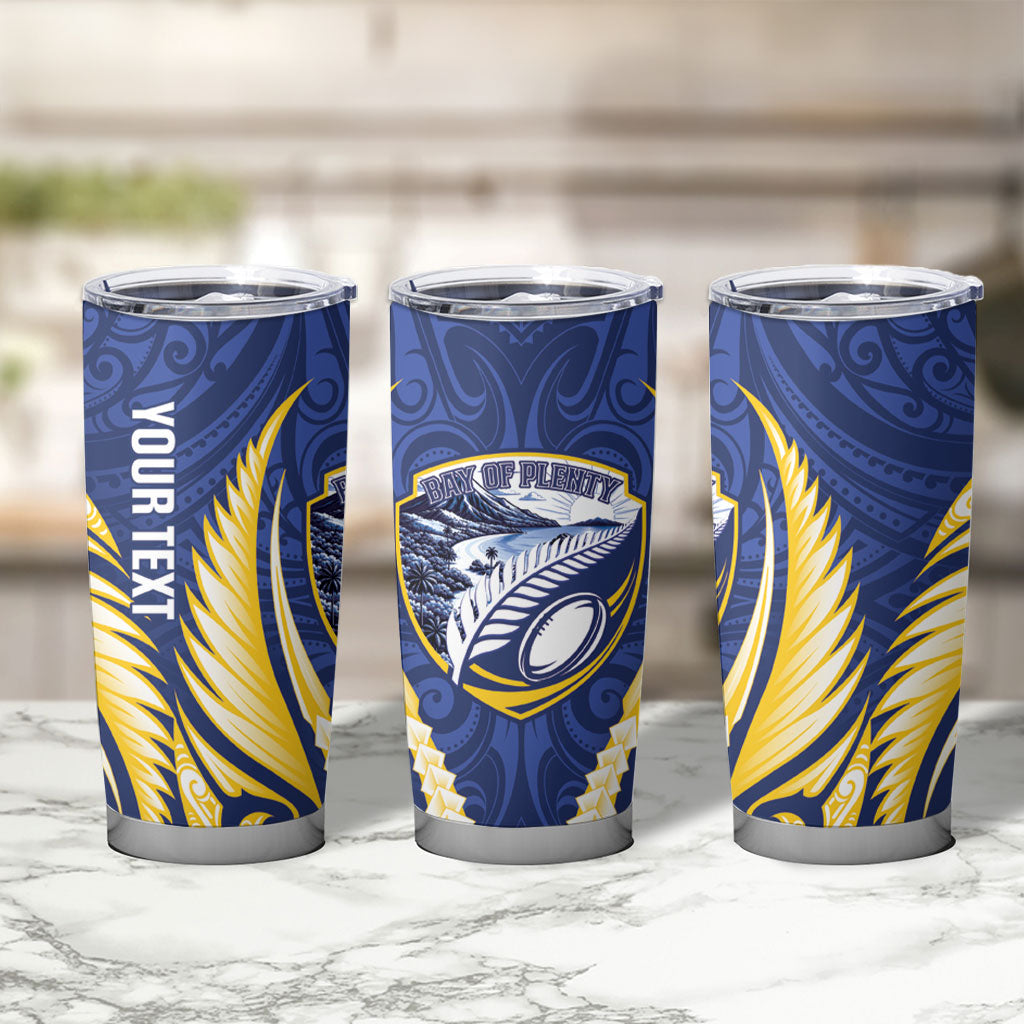 Bay of Plenty 2026 Rugby Custom Tumbler Cup NZ Maori Silver Fern LT14 - Polynesian Pride