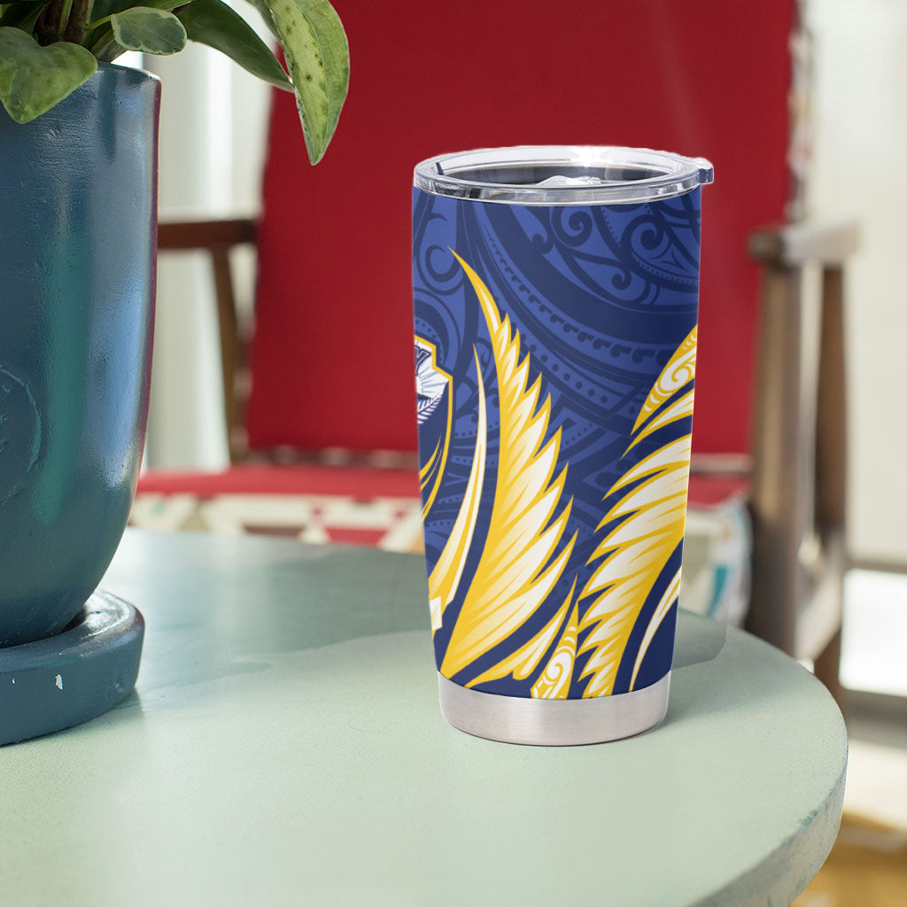 Bay of Plenty 2026 Rugby Custom Tumbler Cup NZ Maori Silver Fern LT14 - Polynesian Pride