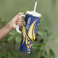 Bay of Plenty 2026 Rugby Custom Tumbler With Handle NZ Maori Silver Fern LT14 - Polynesian Pride