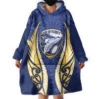 Bay of Plenty 2026 Rugby Custom Wearable Blanket Hoodie NZ Maori Silver Fern LT14 - Polynesian Pride