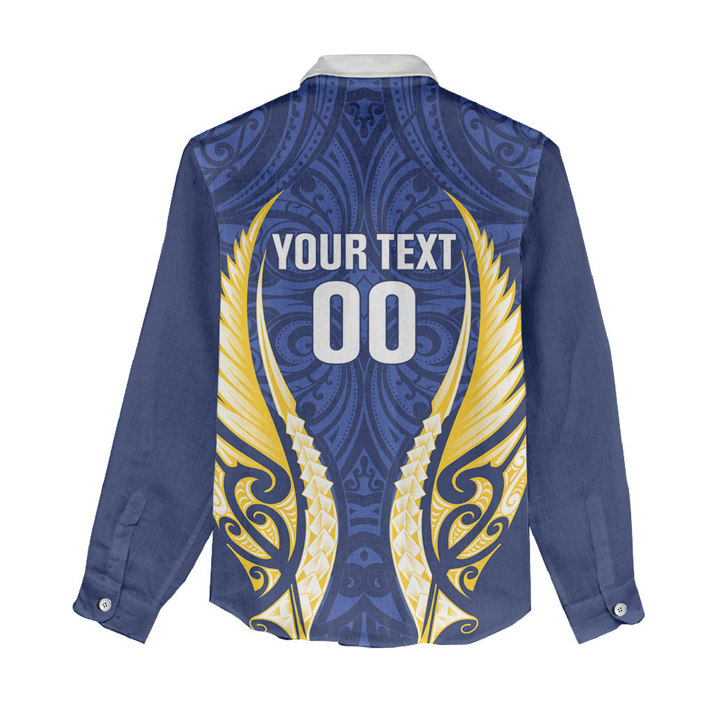 Bay of Plenty 2026 Rugby Custom Women Casual Shirt NZ Maori Silver Fern LT14 - Polynesian Pride