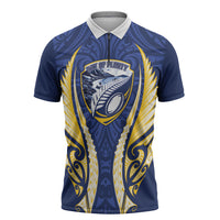 Bay of Plenty 2026 Rugby Custom Zipper Polo Shirt NZ Maori Silver Fern