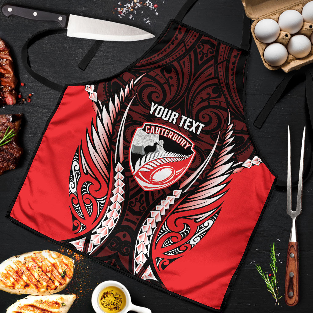 Canterbury 2026 Rugby Custom Apron NZ Maori Silver Fern