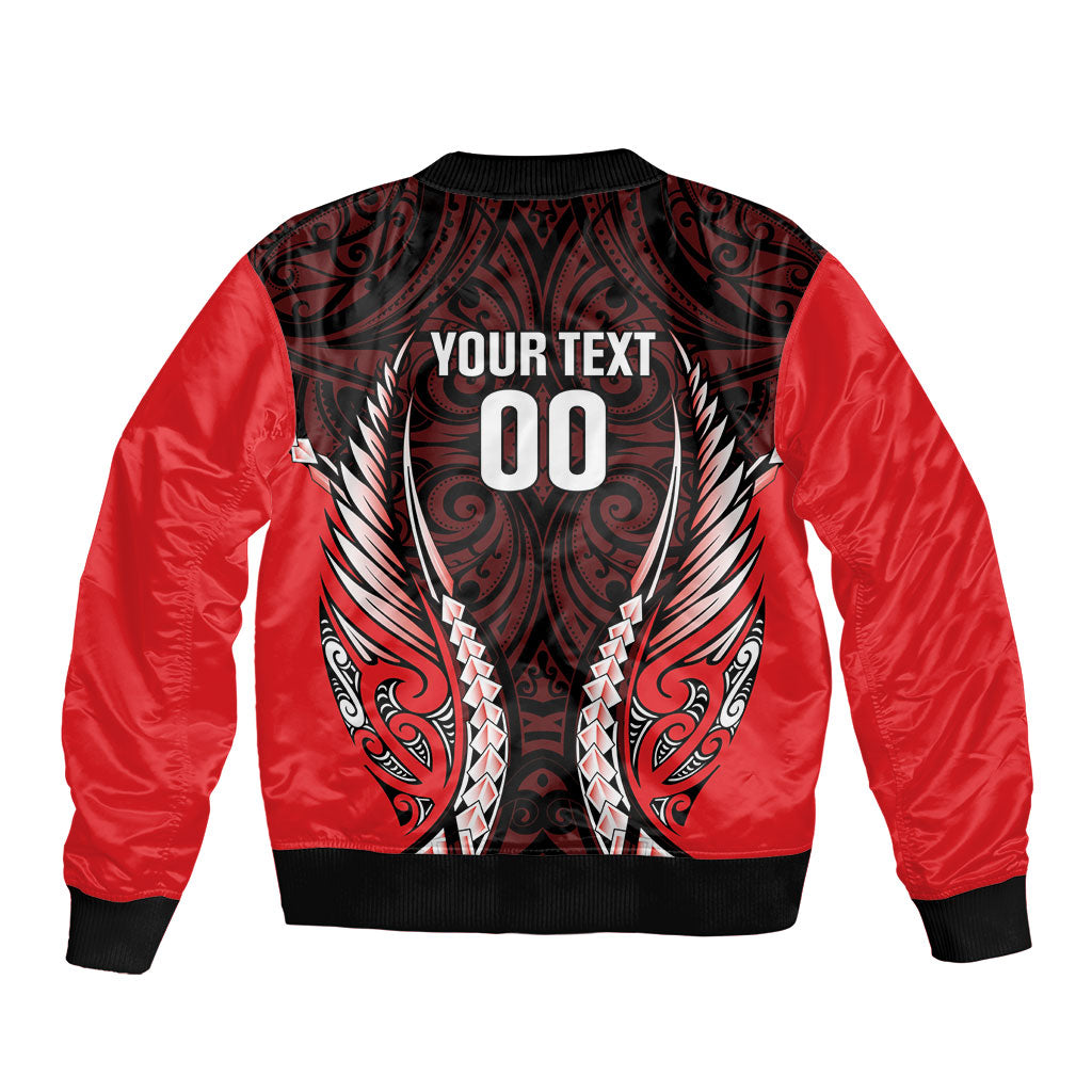 Canterbury 2026 Rugby Custom Bomber Jacket NZ Maori Silver Fern