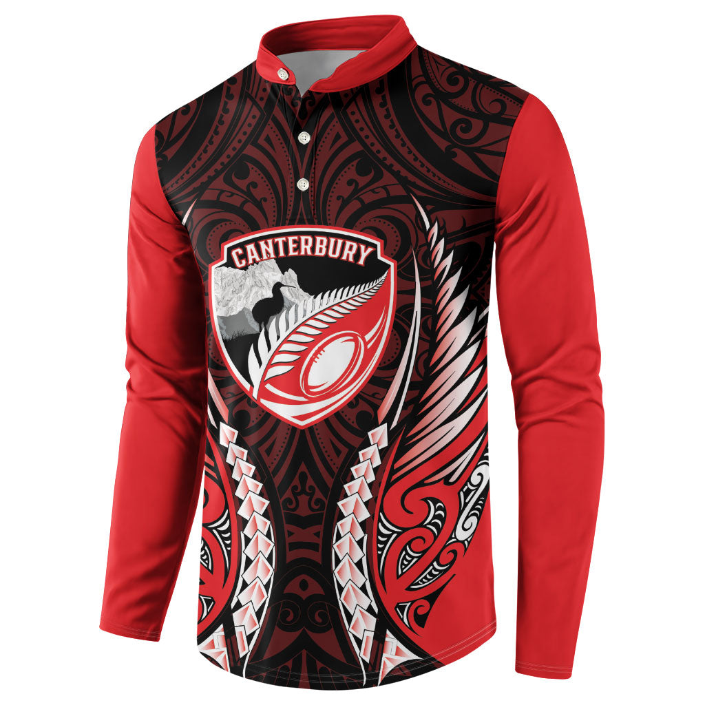 Canterbury 2026 Rugby Custom Button Sweatshirt NZ Maori Silver Fern LT14 - Polynesian Pride
