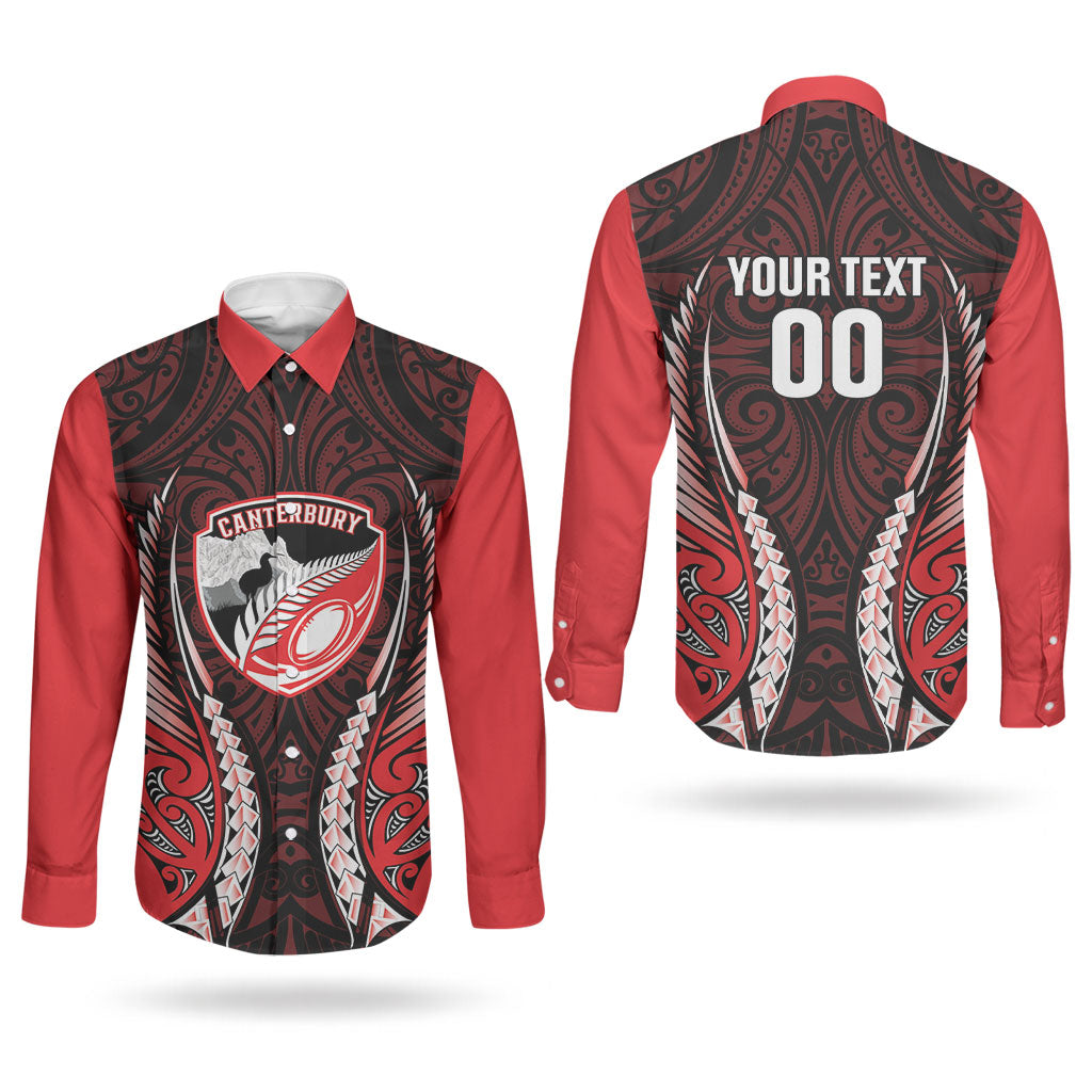 Canterbury 2026 Rugby Custom Couples Matching Long Sleeve Bodycon Dress and Long Sleeve Button Shirt NZ Maori Silver Fern LT14 - Polynesian Pride