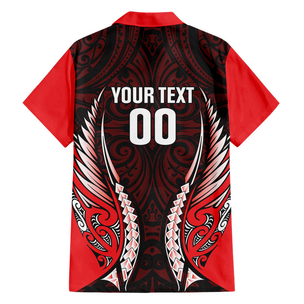 Canterbury 2026 Rugby Custom Family Matching Off The Shoulder Long Sleeve Dress and Hawaiian Shirt NZ Maori Silver Fern