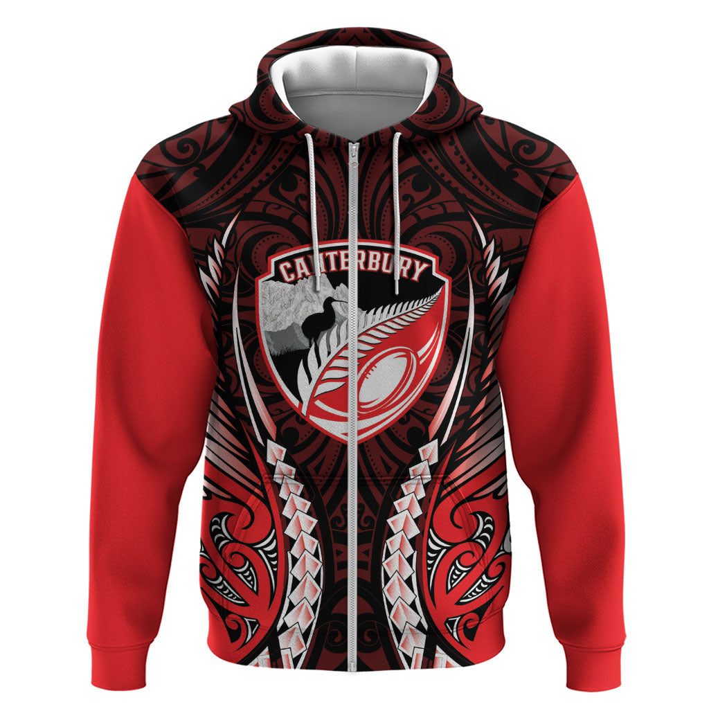 Canterbury 2026 Rugby Custom Hoodie NZ Maori Silver Fern