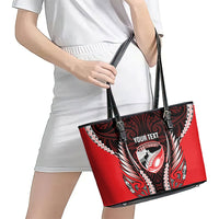 Canterbury 2026 Rugby Custom Leather Tote Bag NZ Maori Silver Fern