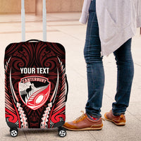Canterbury 2026 Rugby Custom Luggage Cover NZ Maori Silver Fern