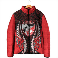 Canterbury 2026 Rugby Custom Padded Jacket NZ Maori Silver Fern