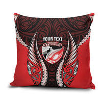 Canterbury 2026 Rugby Custom Pillow Cover NZ Maori Silver Fern