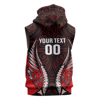 Canterbury 2026 Rugby Custom Sleeveless Zip Hoodie NZ Maori Silver Fern LT14 - Polynesian Pride