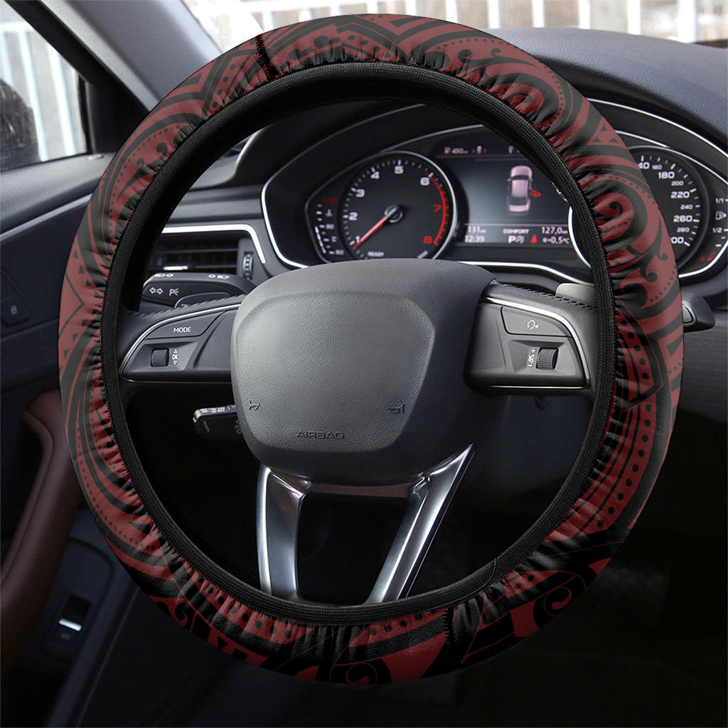 Canterbury 2026 Rugby Custom Steering Wheel Cover NZ Maori Silver Fern