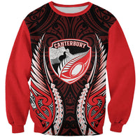 Canterbury 2026 Rugby Custom Sweatshirt NZ Maori Silver Fern