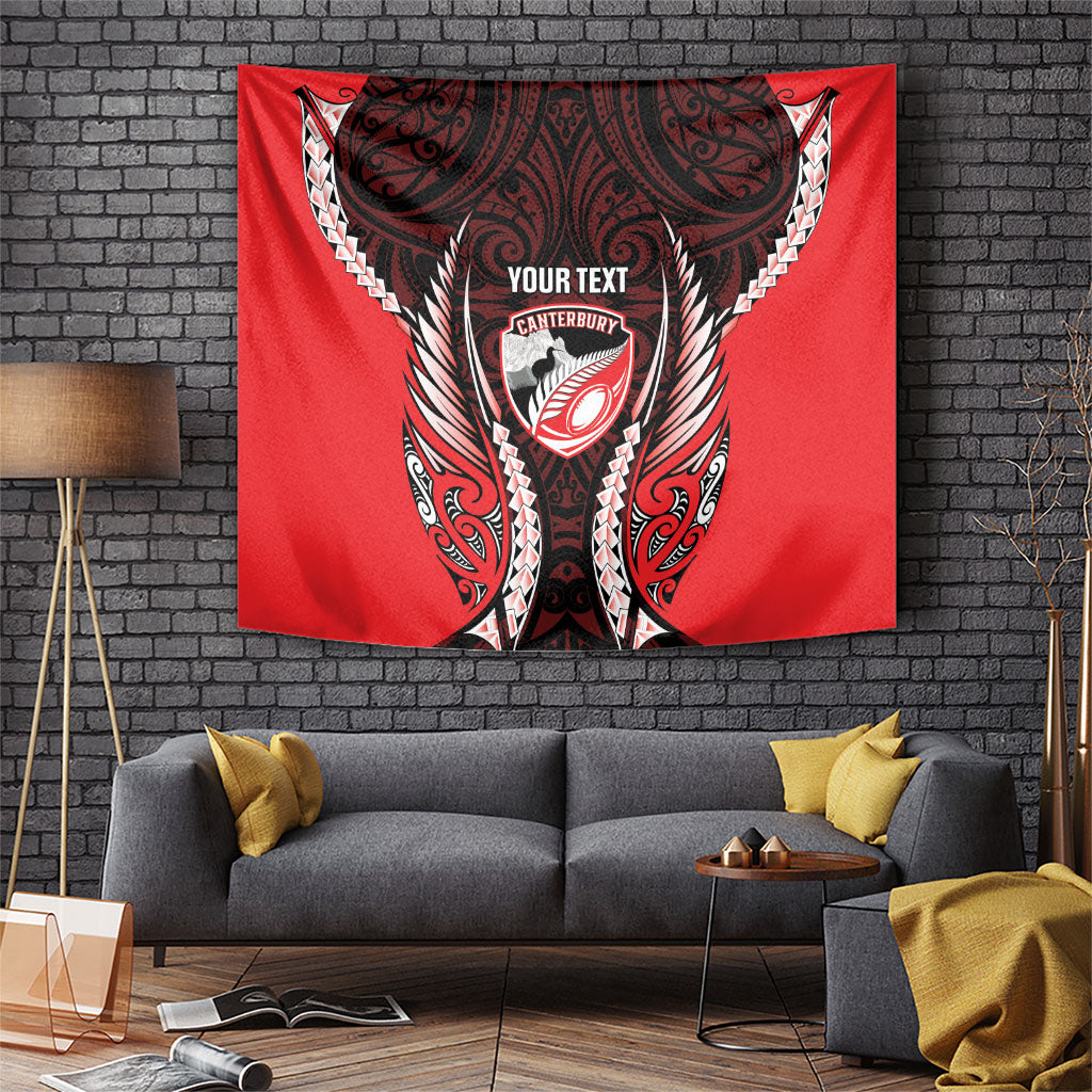 Canterbury 2026 Rugby Custom Tapestry NZ Maori Silver Fern