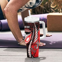 Canterbury 2026 Rugby Custom Tumbler With Handle NZ Maori Silver Fern
