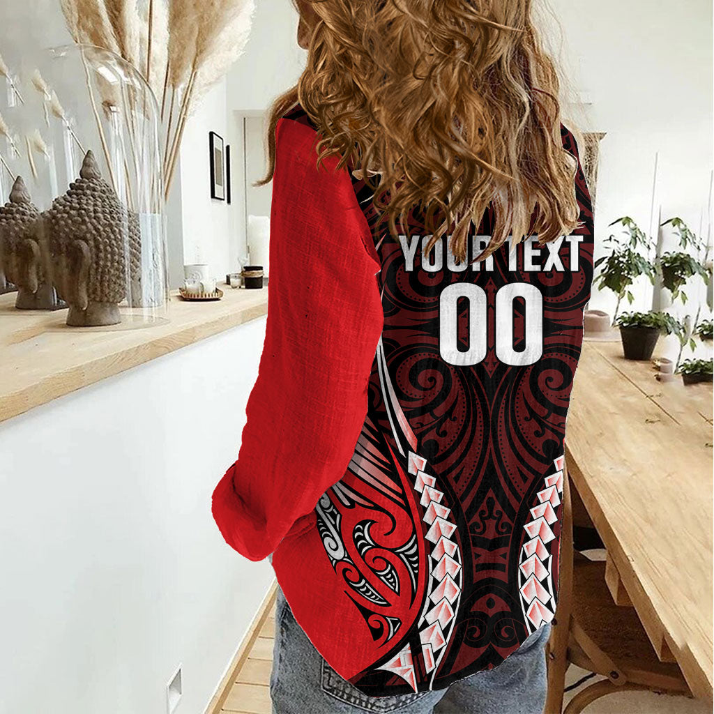 Canterbury 2026 Rugby Custom Women Casual Shirt NZ Maori Silver Fern LT14 - Polynesian Pride