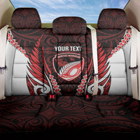 Counties Manukau 2026 Rugby Custom Back Car Seat Cover NZ Maori Silver Fern LT14 One Size Red - Polynesian Pride