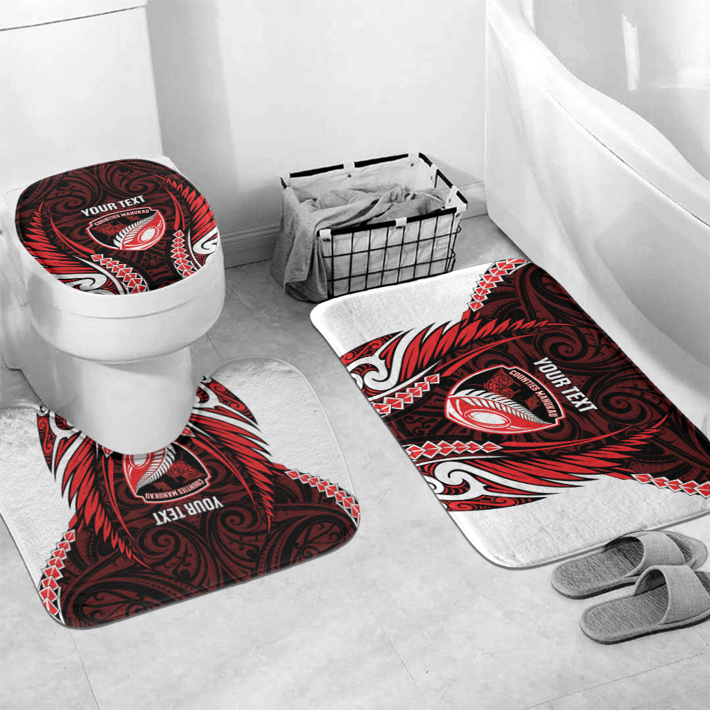 Counties Manukau 2026 Rugby Custom Bathroom Set NZ Maori Silver Fern