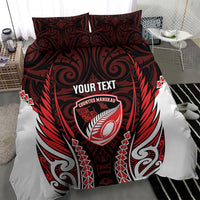 Counties Manukau 2026 Rugby Custom Bedding Set NZ Maori Silver Fern