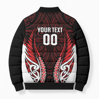 Counties Manukau 2026 Rugby Custom Bomber Puffer Jacket NZ Maori Silver Fern