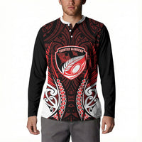 Counties Manukau 2026 Rugby Custom Button Sweatshirt NZ Maori Silver Fern