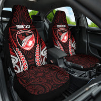 Counties Manukau 2026 Rugby Custom Car Seat Cover NZ Maori Silver Fern LT14 One Size Red - Polynesian Pride
