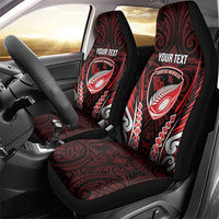 Counties Manukau 2026 Rugby Custom Car Seat Cover NZ Maori Silver Fern LT14 - Polynesian Pride