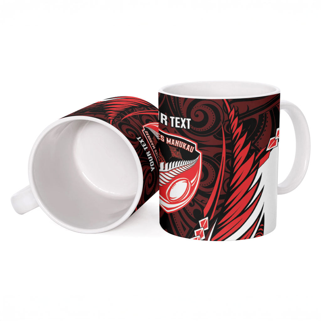 Counties Manukau 2026 Rugby Custom Ceramic Mug NZ Maori Silver Fern