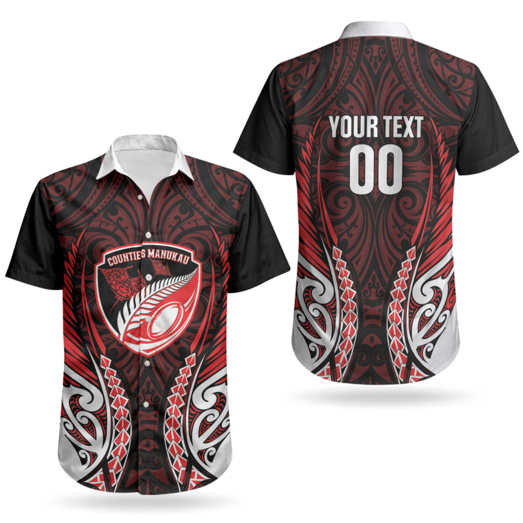Counties Manukau 2026 Rugby Custom Couples Matching Long Sleeve Bodycon Dress and Hawaiian Shirt NZ Maori Silver Fern LT14 - Polynesian Pride