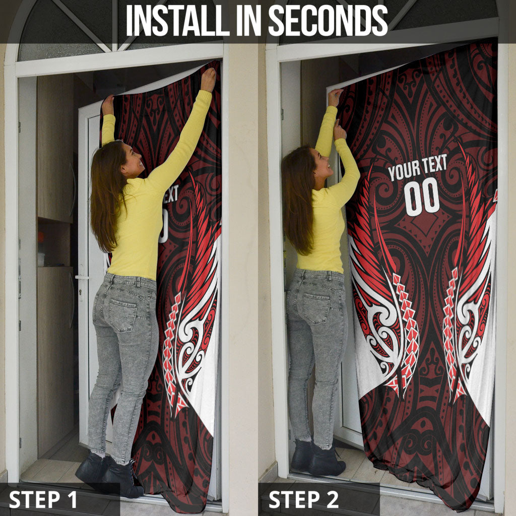 Counties Manukau 2026 Rugby Custom Door Cover NZ Maori Silver Fern