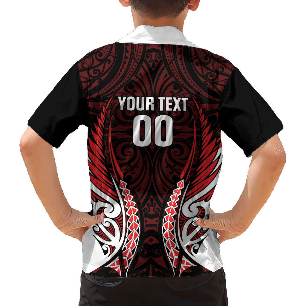 Counties Manukau 2026 Rugby Custom Family Matching Off The Shoulder Long Sleeve Dress and Hawaiian Shirt NZ Maori Silver Fern