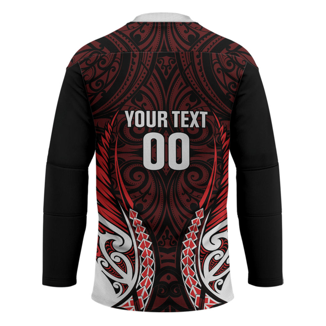 Counties Manukau 2026 Rugby Custom Hockey Jersey NZ Maori Silver Fern LT14 - Polynesian Pride