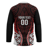 Counties Manukau 2026 Rugby Custom Hockey Jersey NZ Maori Silver Fern LT14 - Polynesian Pride