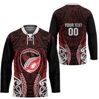 Counties Manukau 2026 Rugby Custom Hockey Jersey NZ Maori Silver Fern LT14 - Polynesian Pride