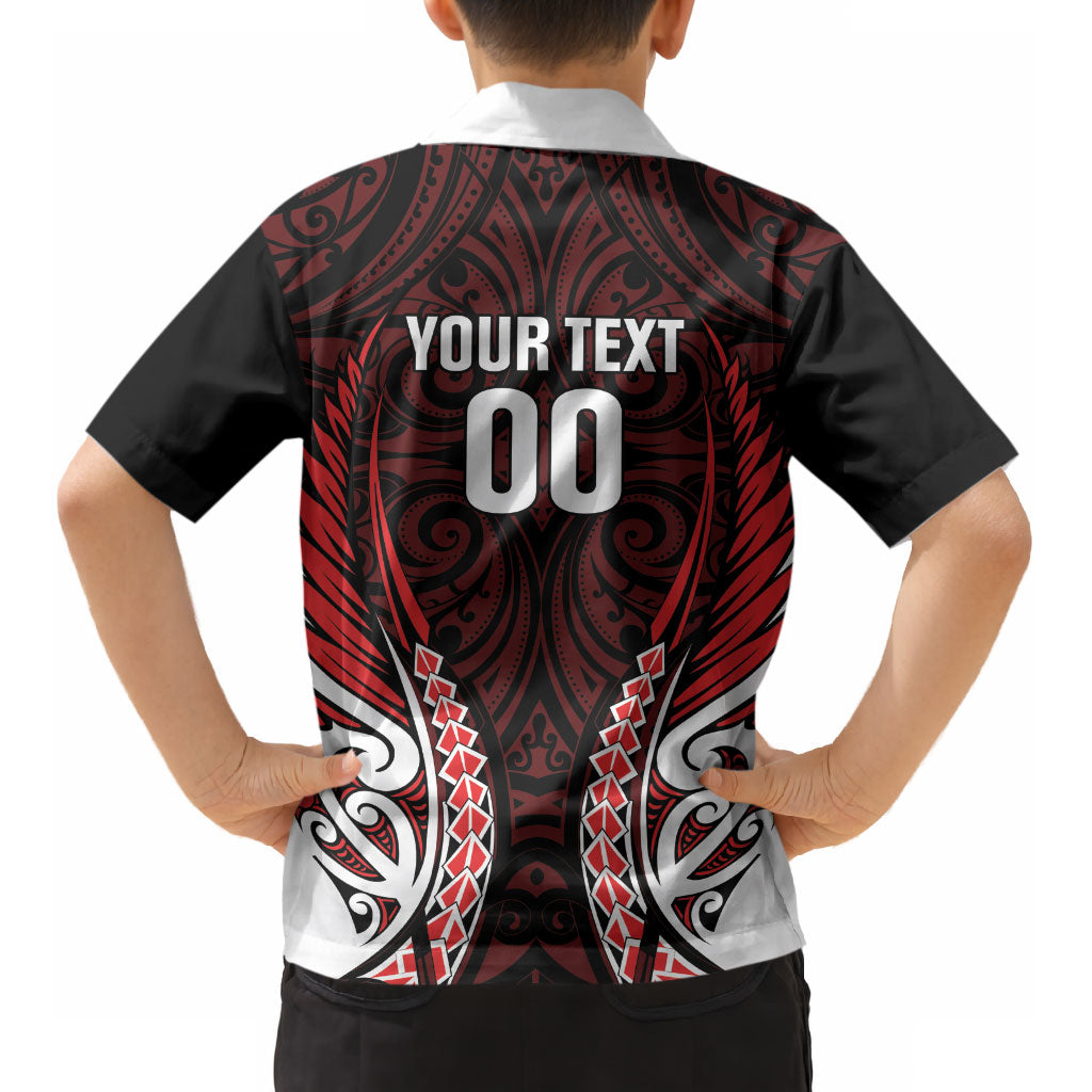 Counties Manukau 2026 Rugby Custom Kid Hawaiian Shirt NZ Maori Silver Fern LT14 - Polynesian Pride