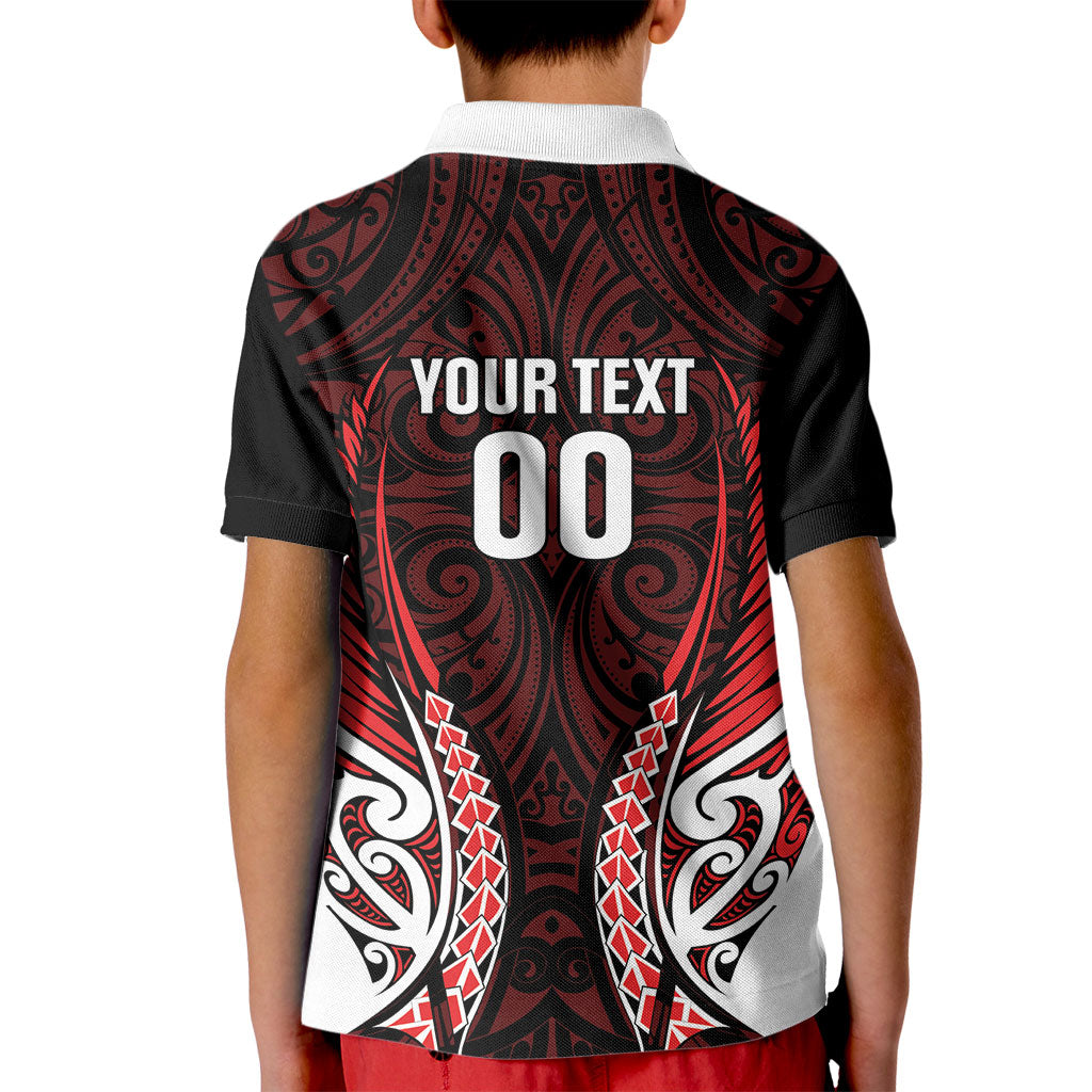 Counties Manukau 2026 Rugby Custom Kid Polo Shirt NZ Maori Silver Fern LT14 - Polynesian Pride