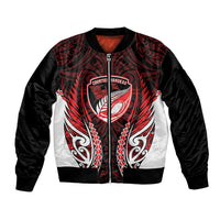 Counties Manukau 2026 Rugby Custom Sleeve Zip Bomber Jacket NZ Maori Silver Fern