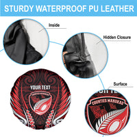 Counties Manukau 2026 Rugby Custom Spare Tire Cover NZ Maori Silver Fern LT14 - Polynesian Pride