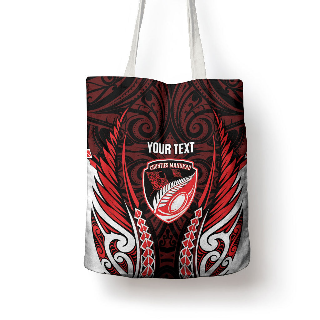 Counties Manukau 2026 Rugby Custom Tote Bag NZ Maori Silver Fern